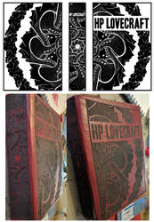 HP Lovecraft custom leather book cover