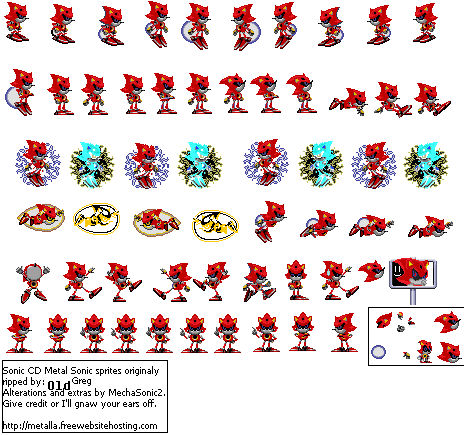 Silver Sonic (Metal Sonic Rebooted) Sprite Sheet by LoraTWolf46 on  DeviantArt