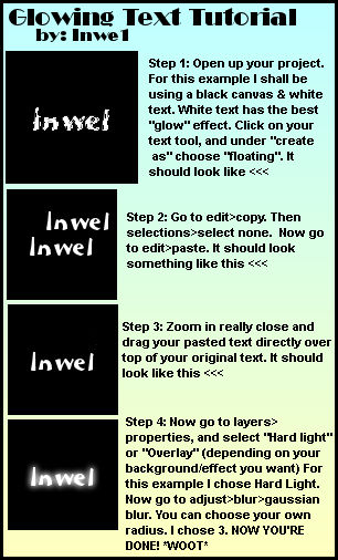 Glowing Text Tutorial-PSP- by Inwe1 on DeviantArt