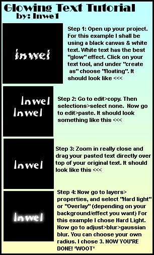 Glowing Text Tutorial-PSP-