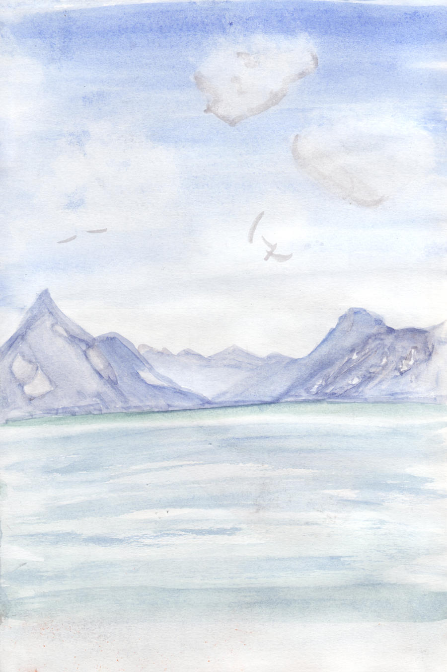 Mountain watercolour