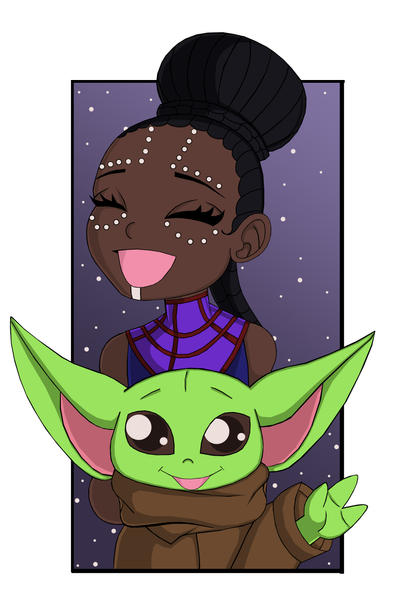 Chibi Shuri And Baby Yoda By Ebony Chan On Deviantart Chibi Shuri And Baby Yoda By Ebony Chan On Deviantart