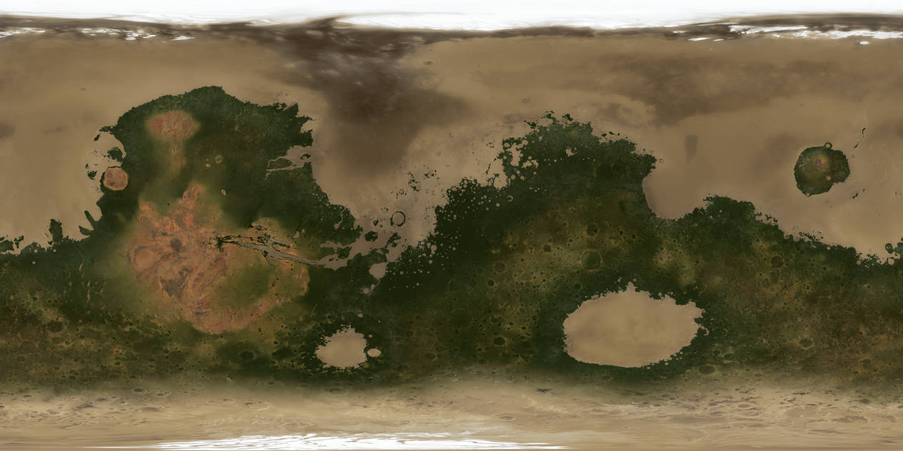 Mars Texture Map Vector Colonized Mars texture map by Oleg-Pluton on DeviantArt