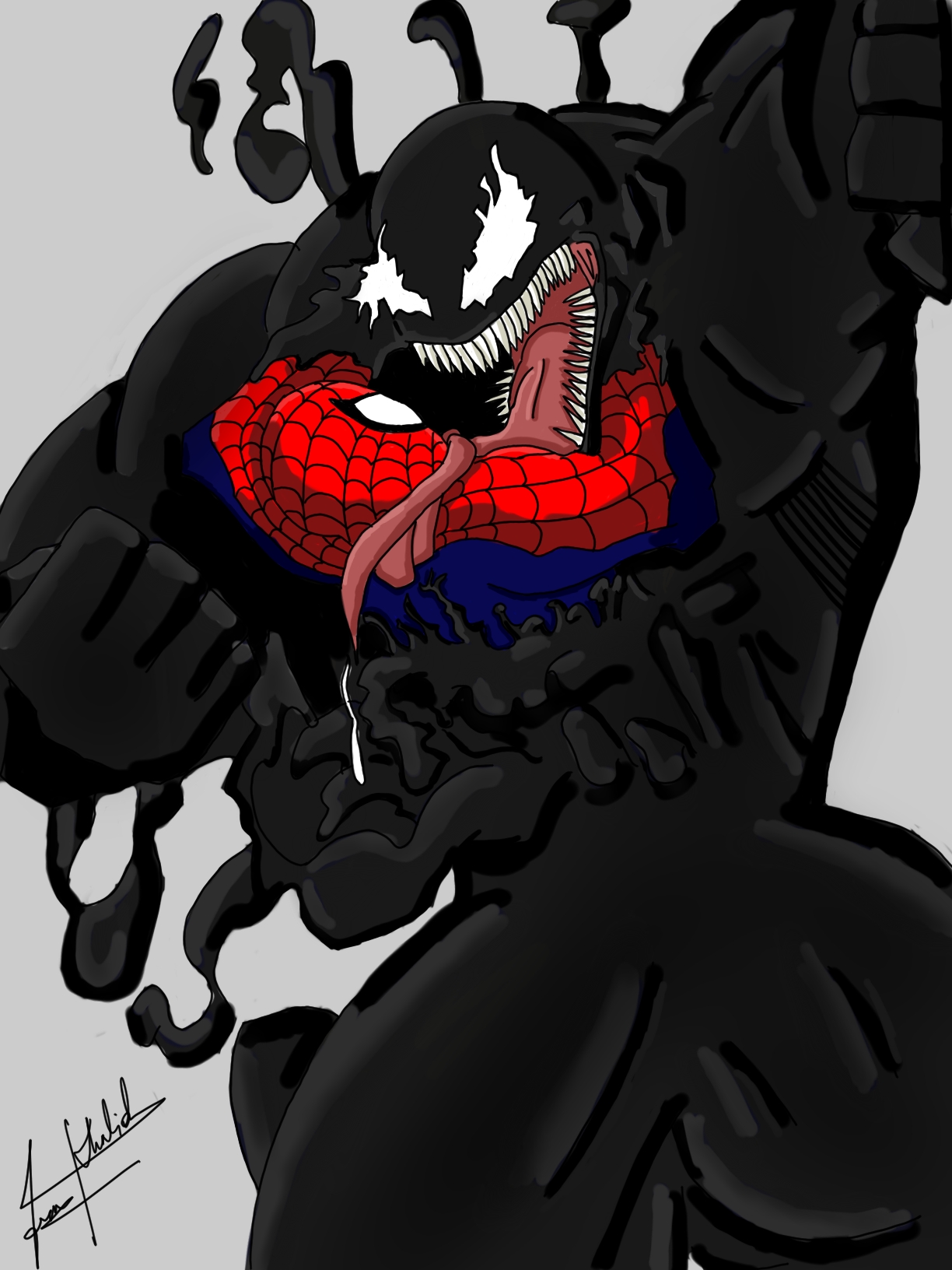 Venom Vs Spiderman C