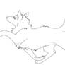 free  lineart wolf