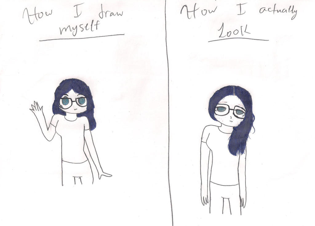 Real Or Drawing Drawing vs Reality: Me by AllAboutFnaf on DeviantArt