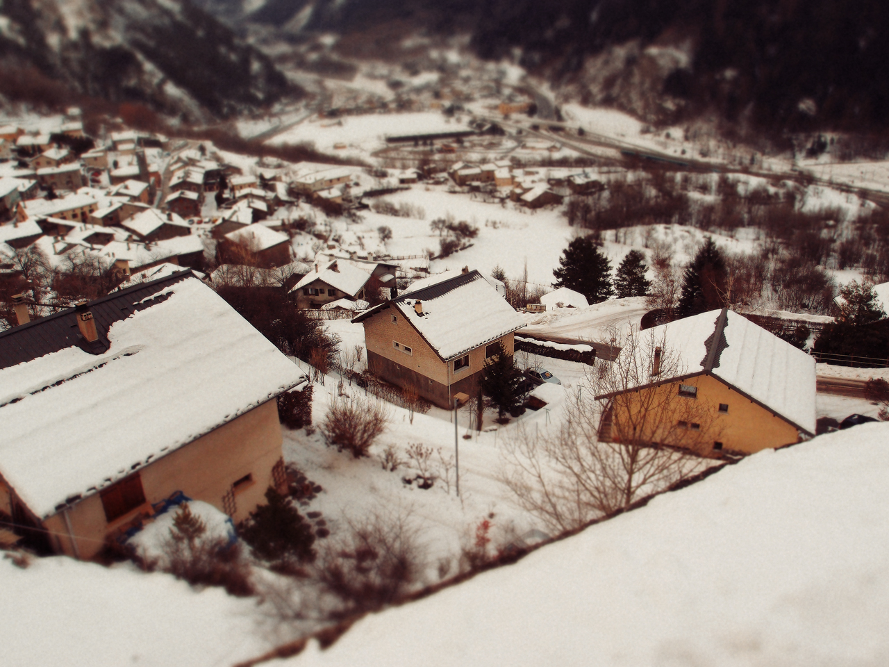 Snowy Village I