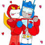 Optimus Prime and Hot Rod