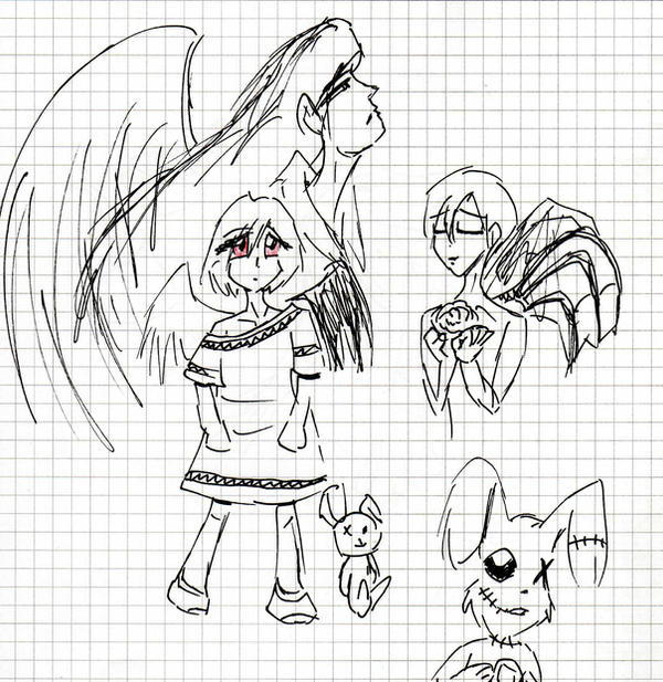 Random Angel Things Random Angel Sketch by PurrV on DeviantArt