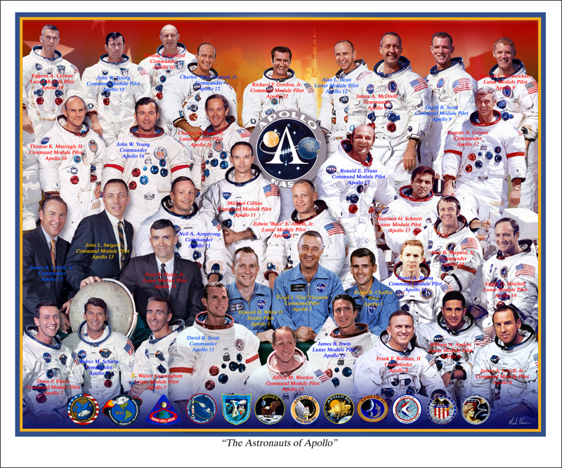 The Astronauts of Apollo by markkarvon on DeviantArt