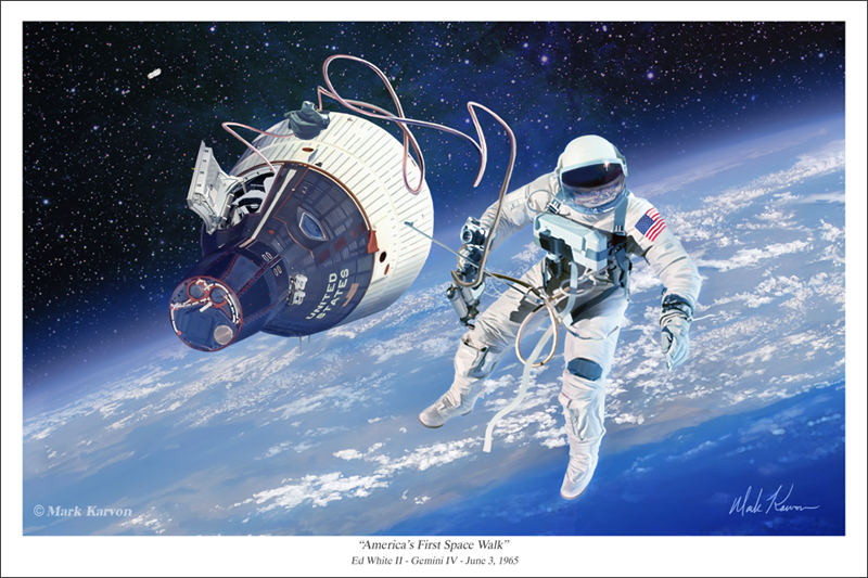 America's First Space Walk - Gemini IV by markkarvon