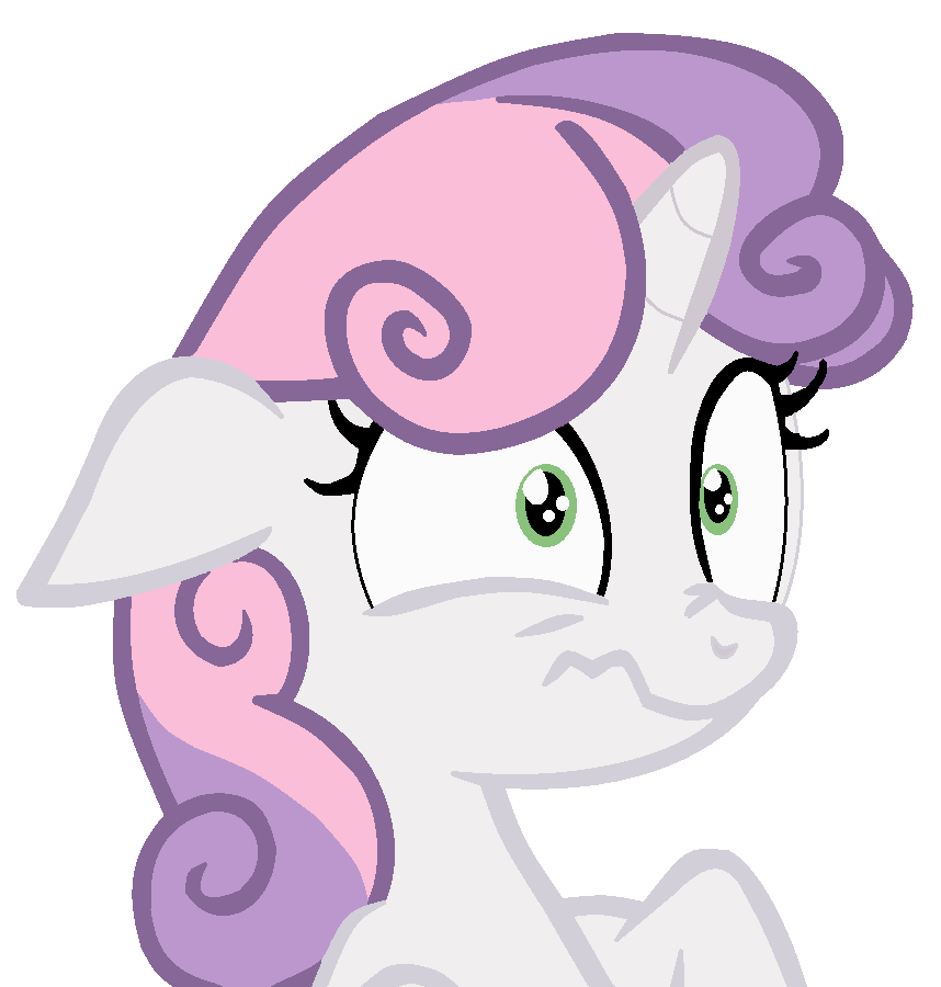 Scared Sweetie Belle (Paint Vector) by TMNTLoneWolf on DeviantArt