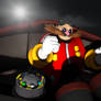 Eggman watches the fight