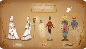 Cosplay design: FF Mages Steampunk