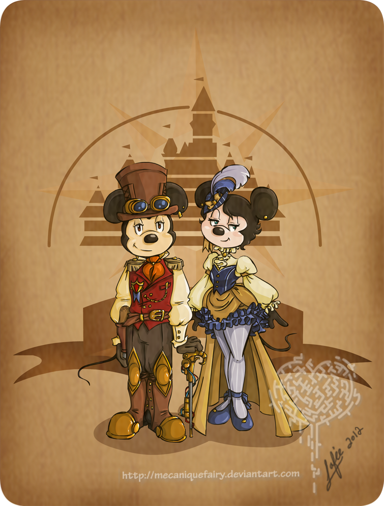 Disney steampunk: Mickey et Minnie