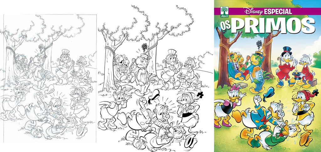 Disney Especial Os Primos by finalmentearte on DeviantArt