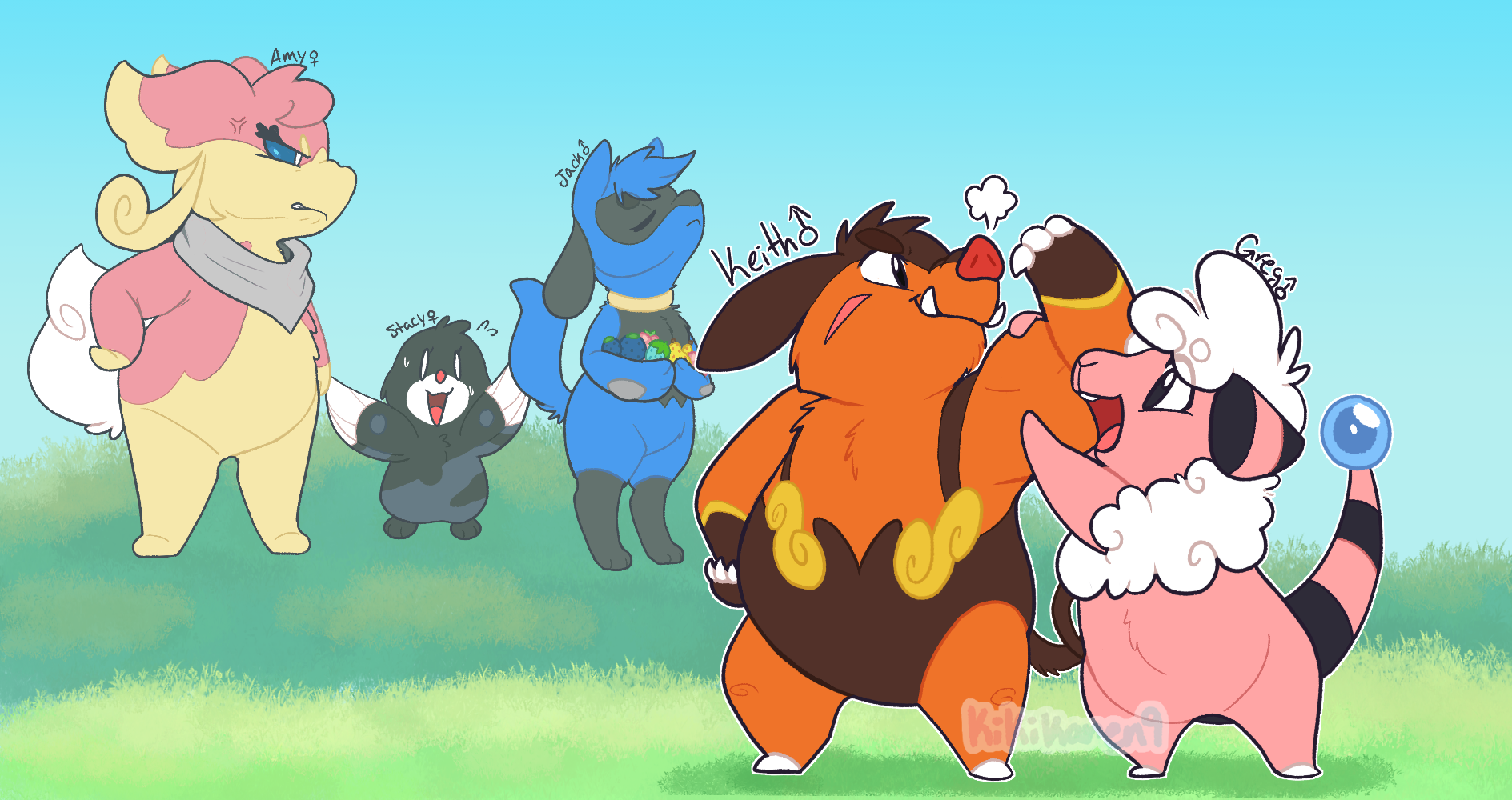 Pokemon BW2 Team! by kikitopia on DeviantArt