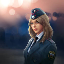 Russian police woman