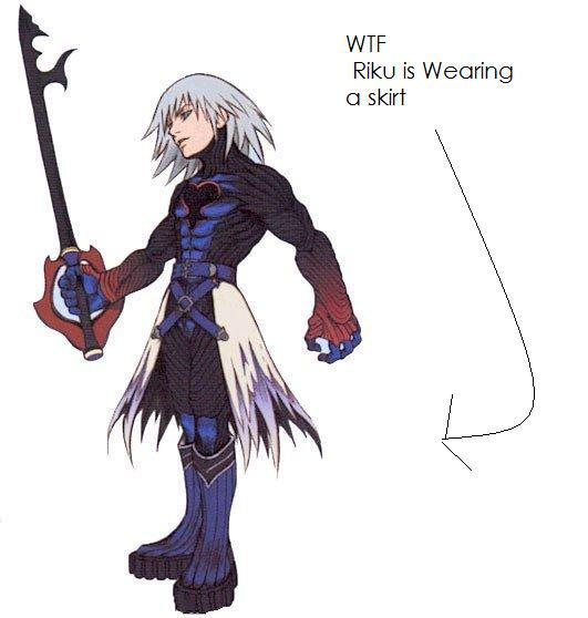 Cloaked Riku Riku in a Skirt by Resonancemaster331 on DeviantArt