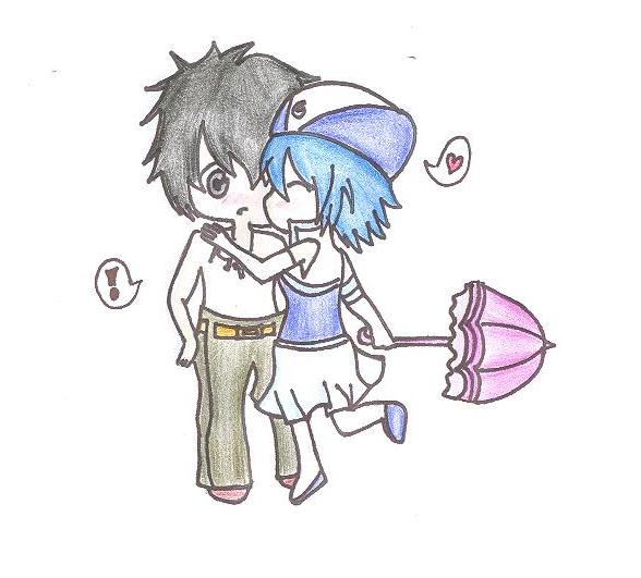 Gruvia chibi