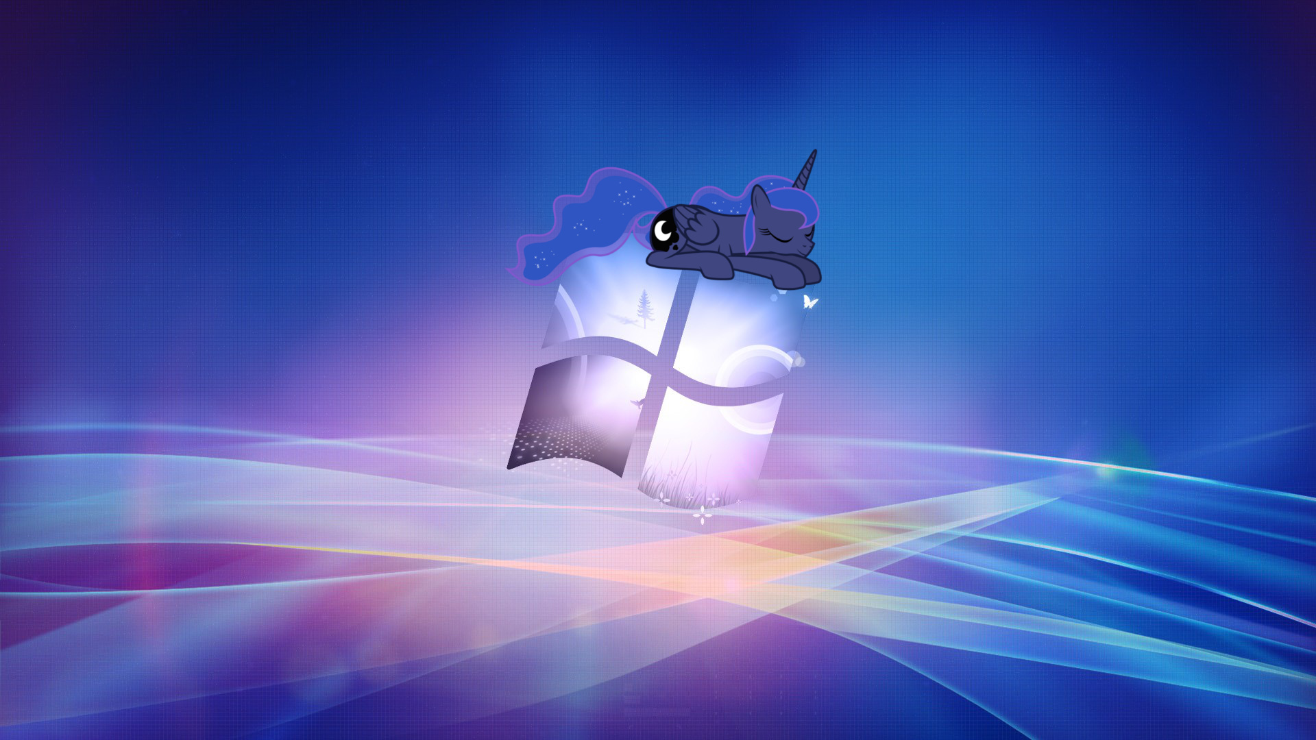 Mlp Fim Wallpaper Luna Sleeps Atop Windows Logo By Cloudane On Deviantart Mlp Fim Wallpaper Luna Sleeps Atop Windows Logo By Cloudane On Deviantart