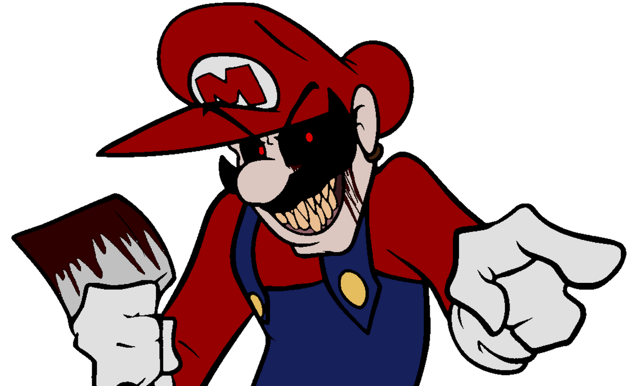 Horror Mario Finger Point by Tom17ha on DeviantArt