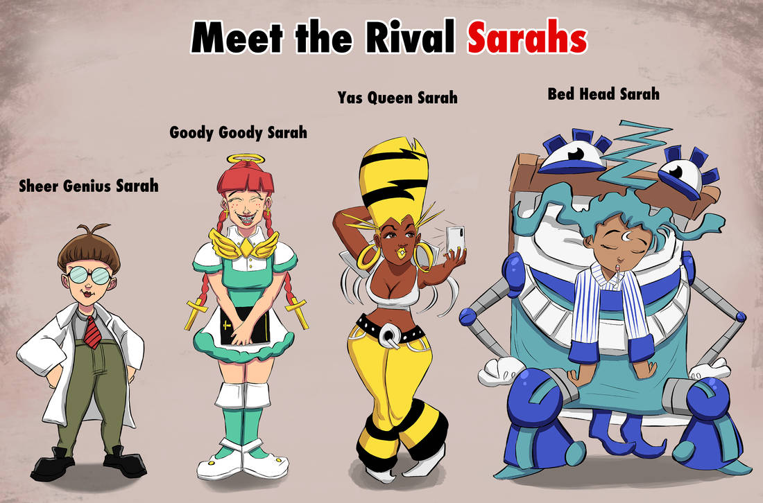Sarah Crossover The Rival Sarahs cast (Keep It Together Sarah!) by ChuckBarrow on ...