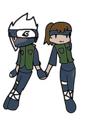 Kakashi and Ikura-Plushie Love