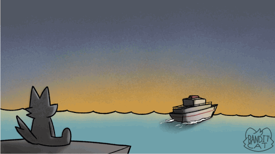 Modest Mouse - Missed the Boat Animation by BanditCatAnimation on