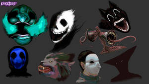 Concept horror characters sketch(Read Description)
