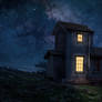 Night House Under The Stars