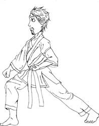 Karate Coloring Page