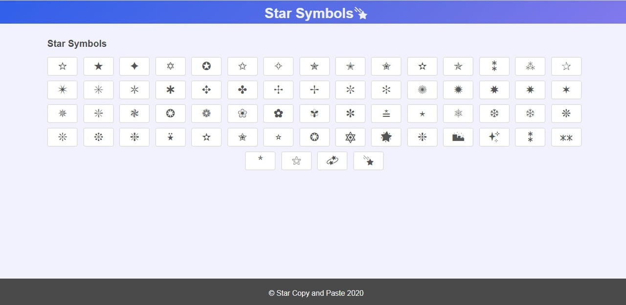 Star Symbols (1) by coolsymbol on DeviantArt