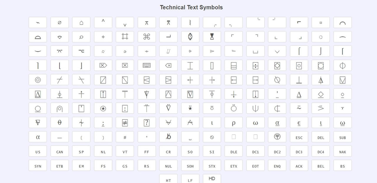 Technical Symbols by coolsymbol on DeviantArt