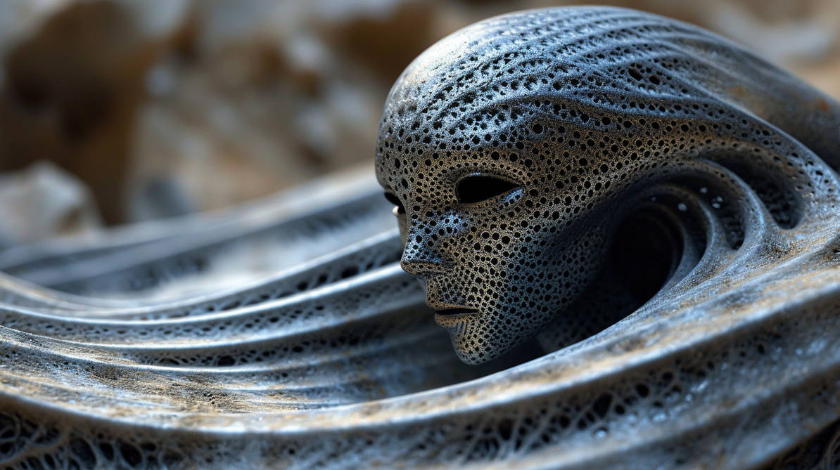 Alien Metallic Pattern TeeJay alien made of twisted metallic stripes --ar by cTeeJay on DeviantArt
