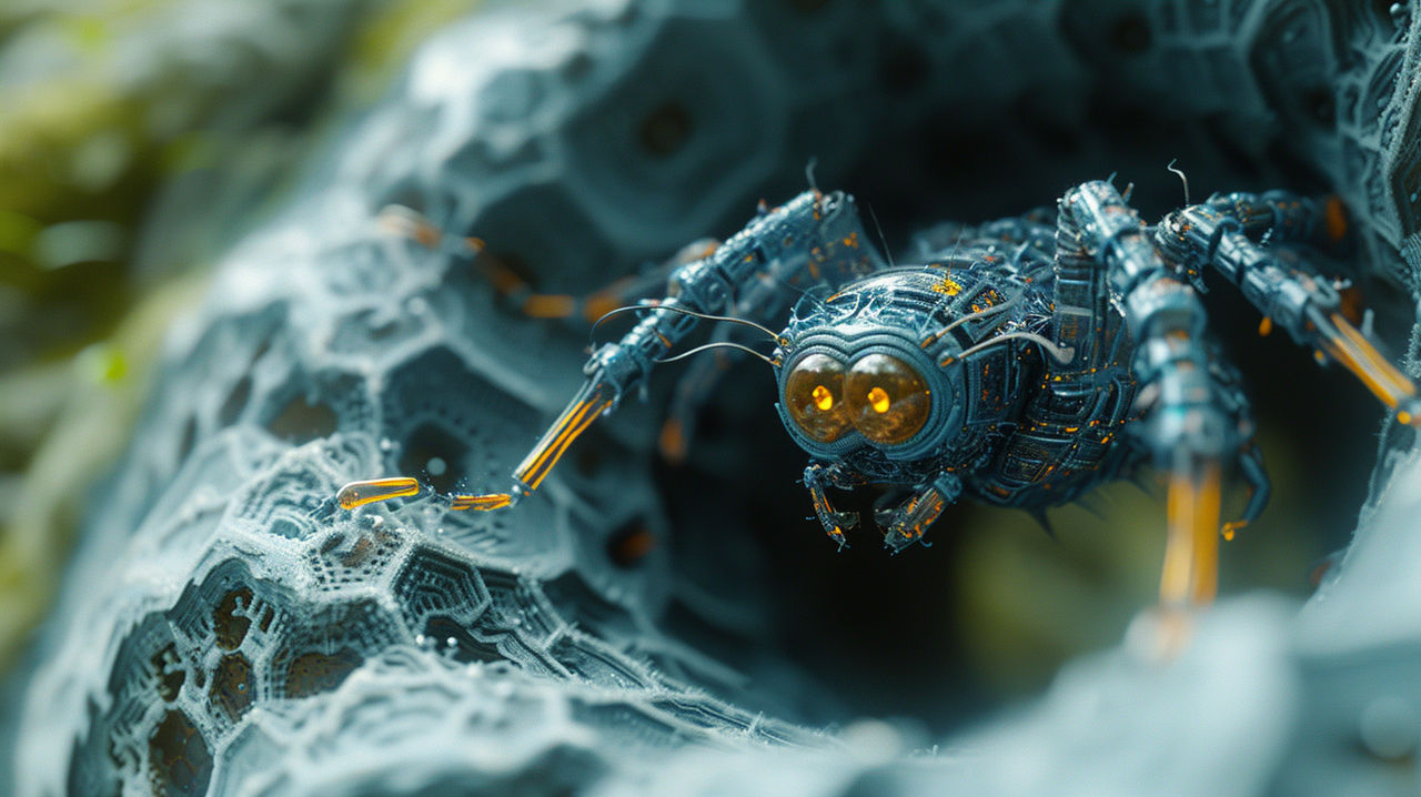 TeeJay cyborg insects emerge from the whirlpool of by cTeeJay on DeviantArt