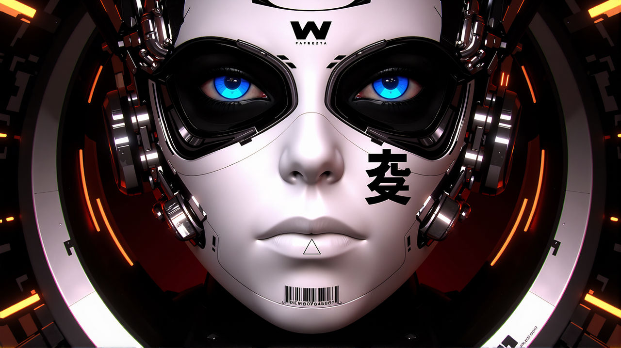 A futuristic android face in a circuit concept by cTeeJay on DeviantArt