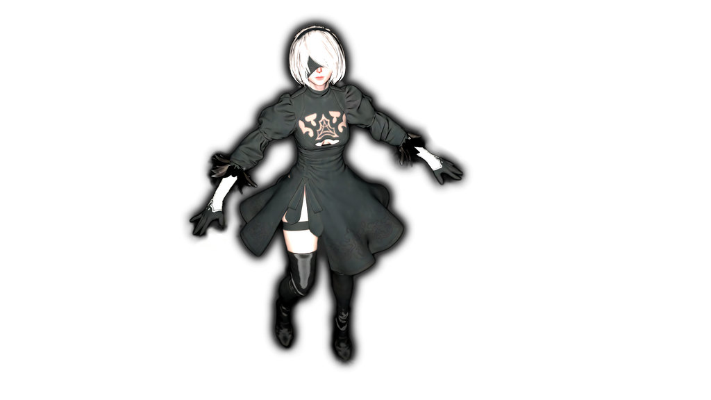 2B Render by AWESOMEKILLING on DeviantArt