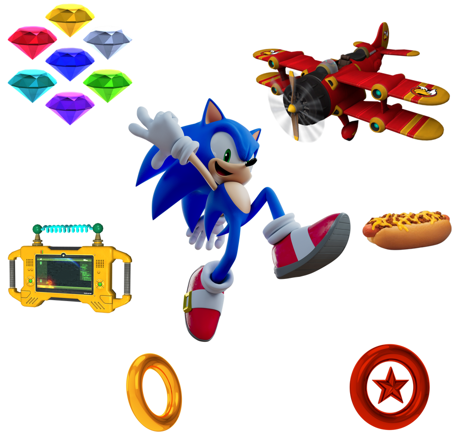 Sonic R Objects Sonic and his favorite objects by SonicisCool2023 on DeviantArt