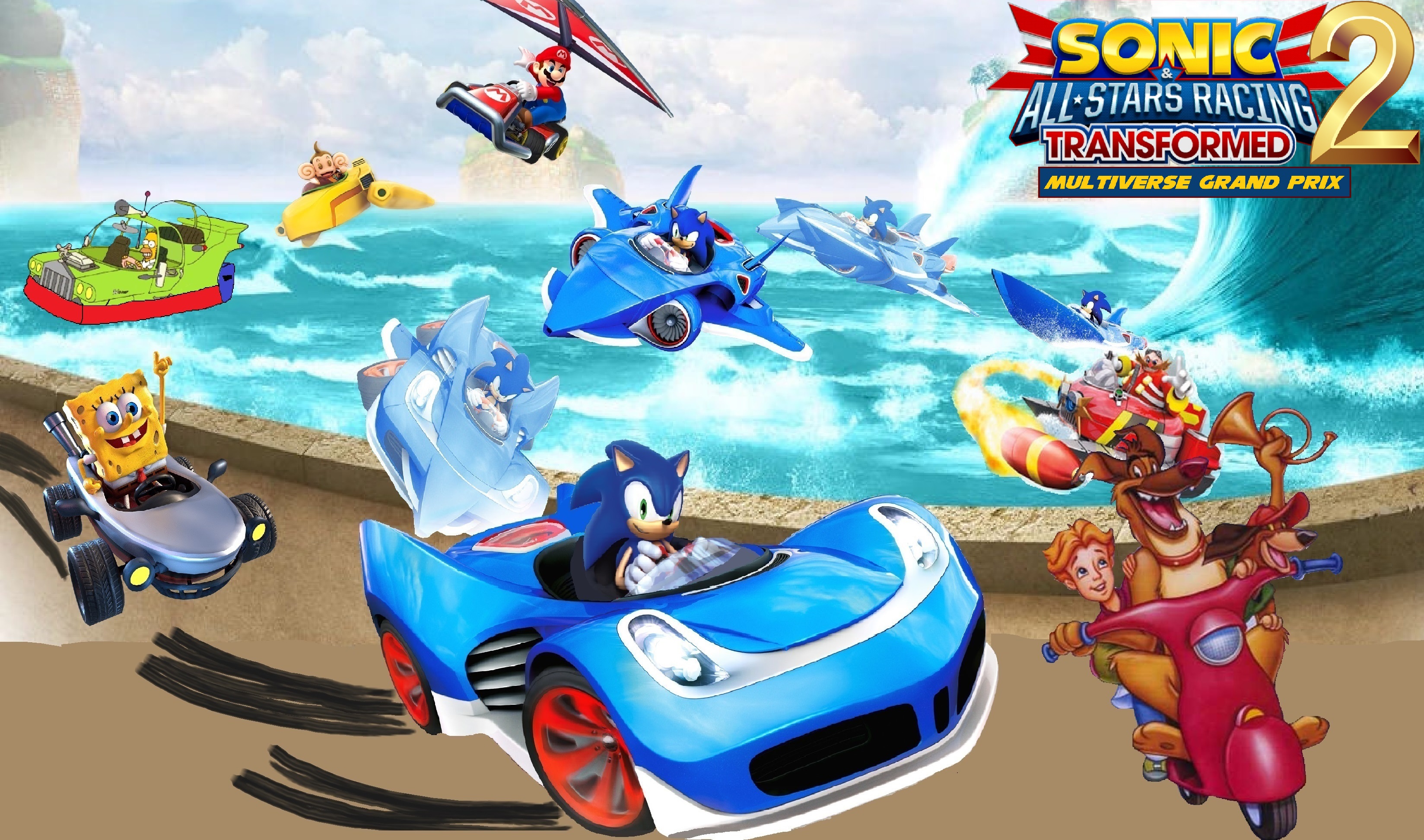 Sonic Racing Transformed Roster Sonic And All Stars Racing Transformed 2 Crossover by SonicisCool2023 ...