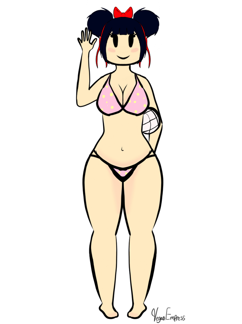 Bikini Girl By Veganempress On Deviantart - roblox girl bathing suit