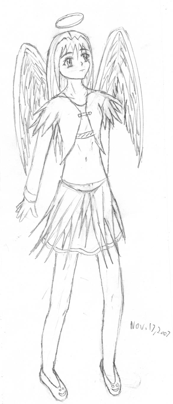 random angel sketch by BLTsalade on DeviantArt