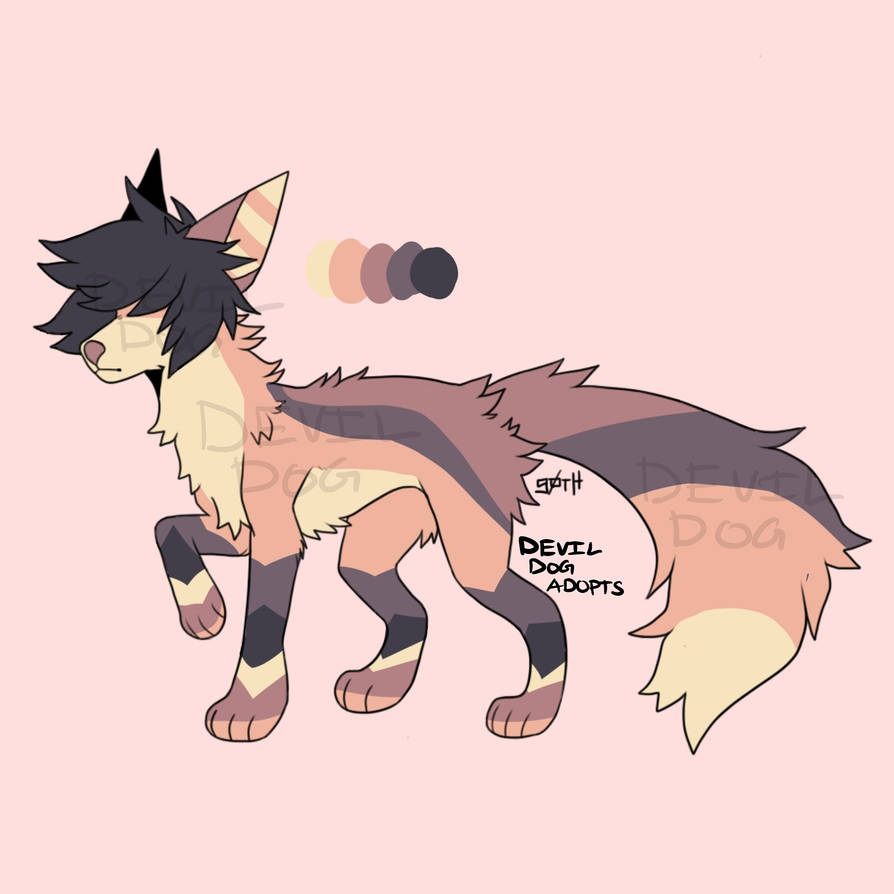 Not Fixed Doggo CLOSED $8 fixed set price emo doggo adoptable! by daemonic-adoptables ...