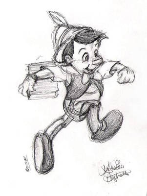 Pinocchio sketch on DeviantArt
