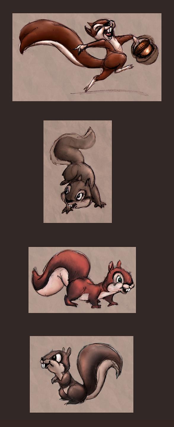 squirrelys painted