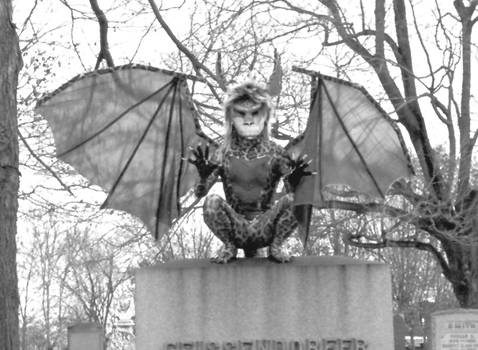 Gargoyle in graveyard - Korul Al-Wassar