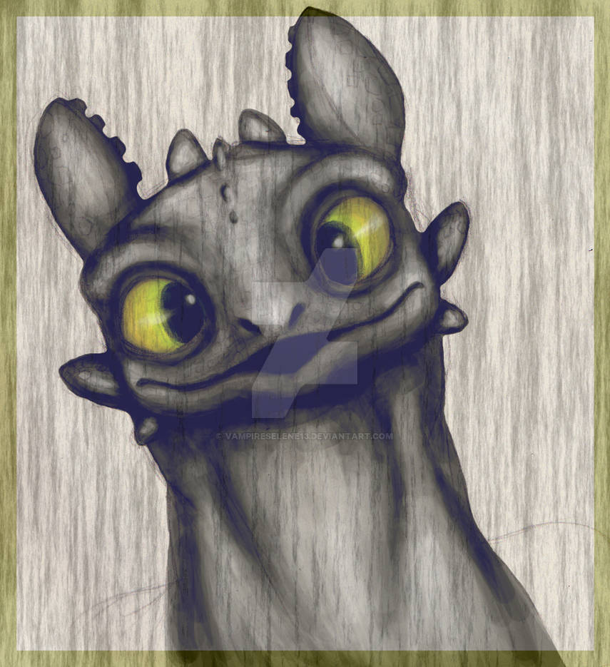 Toothless - Colored by VampireSelene13 on DeviantArt