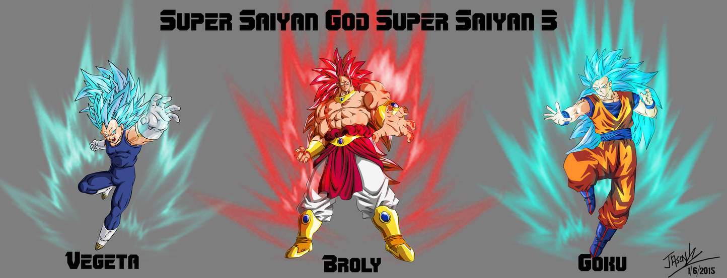 3 Legendary Super Saiyans God Super Saiyan 3 by FallenChaos619 on