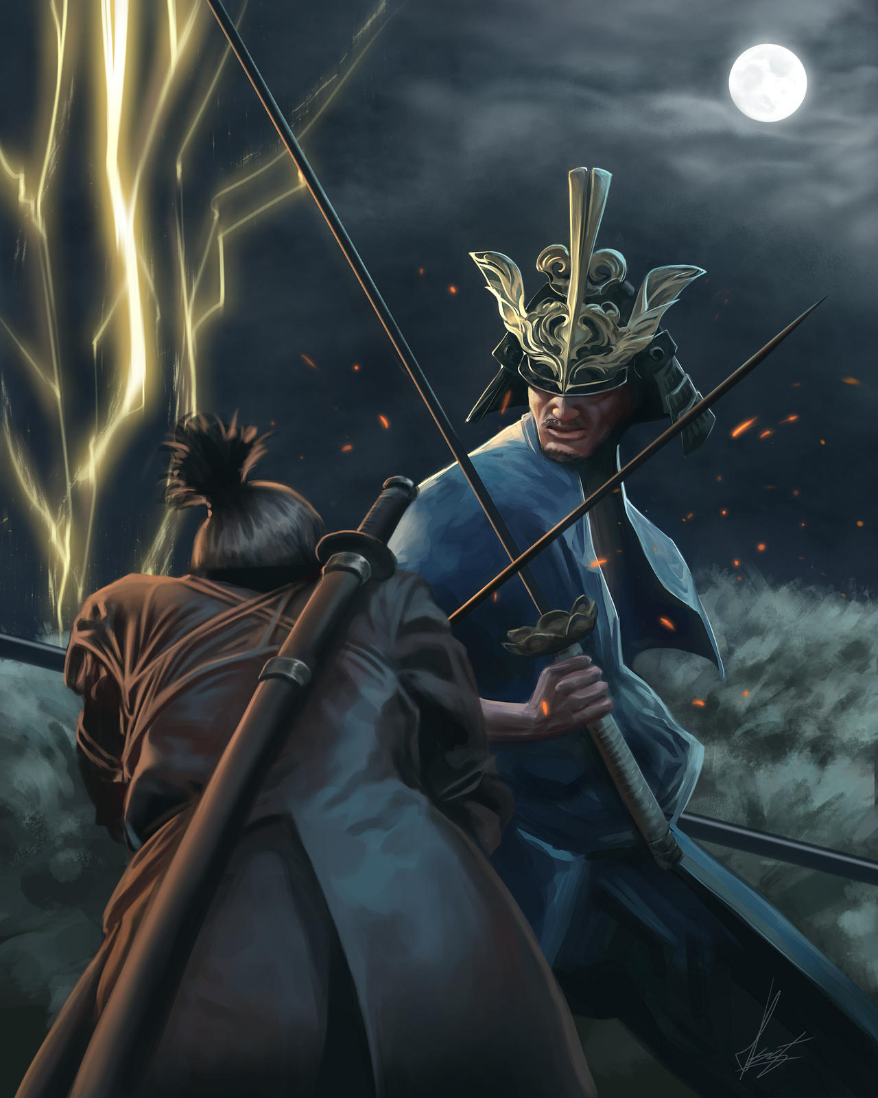 Sekiro vs Isshin fan art by kostartt on DeviantArt