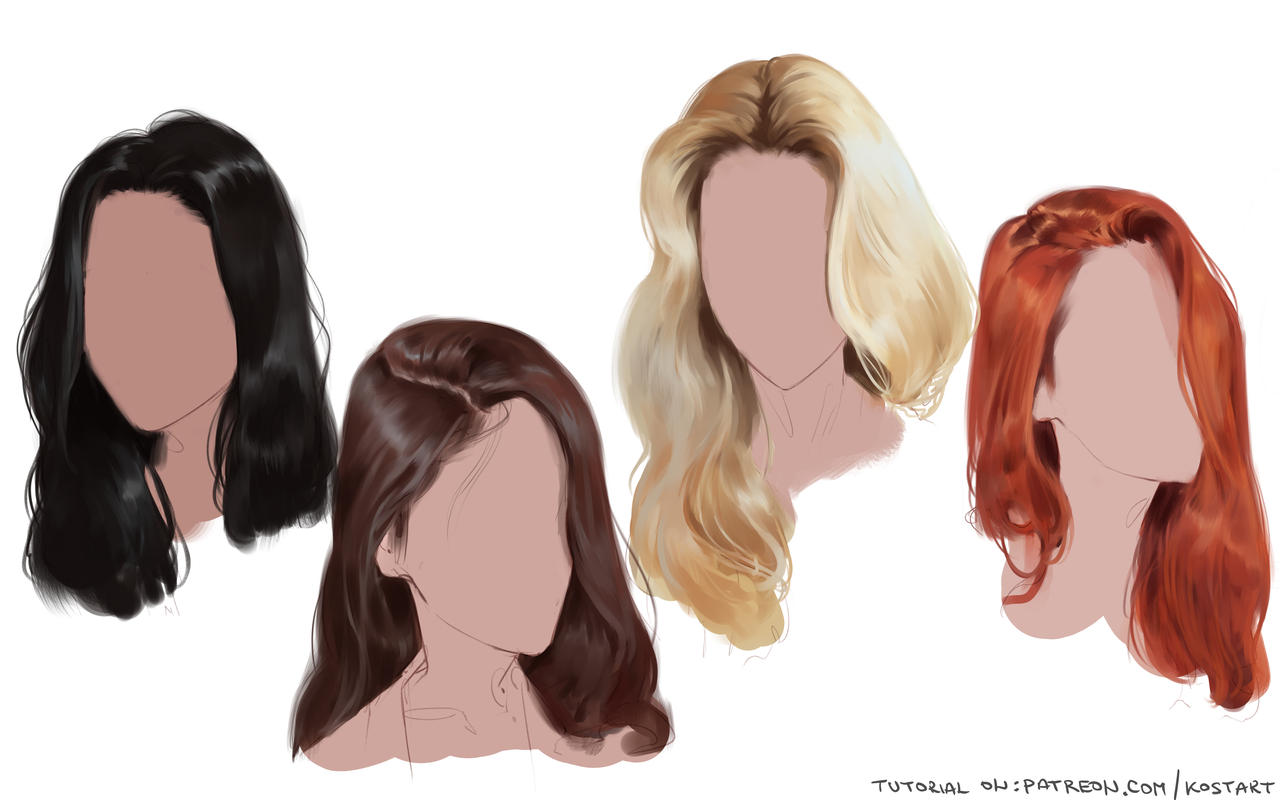 Patreon tutorial - hair rendering! by kostartt on DeviantArt